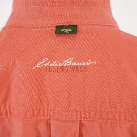 Eddie Bauer PXL Legend Wash‎ Canvas Peach Utility Jacket - Picture 9 of 11